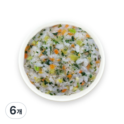 짱죽 유아용 실온 이유식 후기 진밥, 삼색나물들깨진밥, 160g, 6개