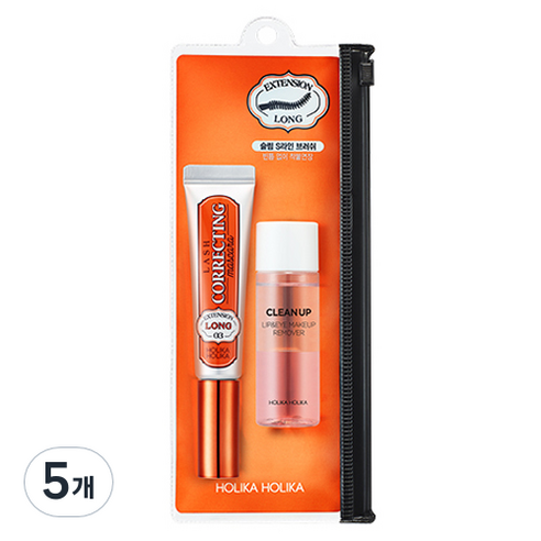 홀리카홀리카 래쉬 코렉팅 마스카라 9ml, 03 롱 익스텐션, 5개