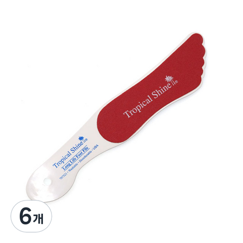 트로피칼 샤인 양면 패디파일, 혼합색상, 6개