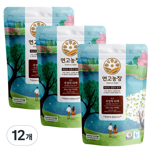 연고농장 우엉차 삼각티백, 1g, 25개입, 12개