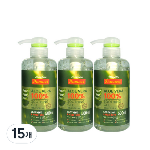 다바찌 알로에베라 수딩젤 100, 500ml, 15개