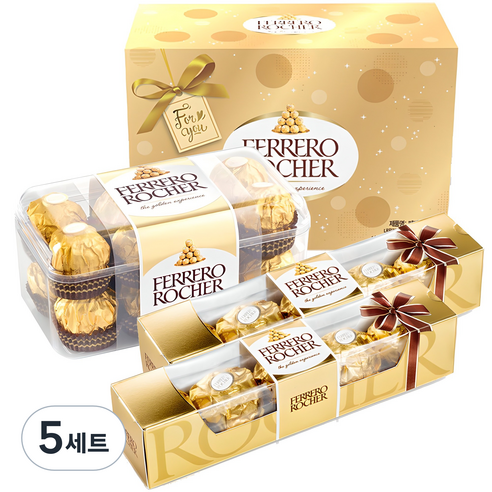 페레로로쉐 초콜릿 5개입 × 2p + 16개입 세트, 5세트
