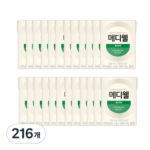 메디웰 화이바 균형영양식, 200ml, 216개