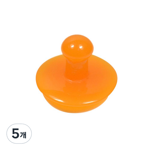 라이프포인트 괄사 지압 마사지기, 5개, 오렌지(버섯)