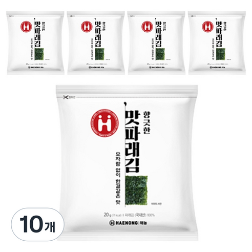 해농 향긋한 맛 파래김 10p