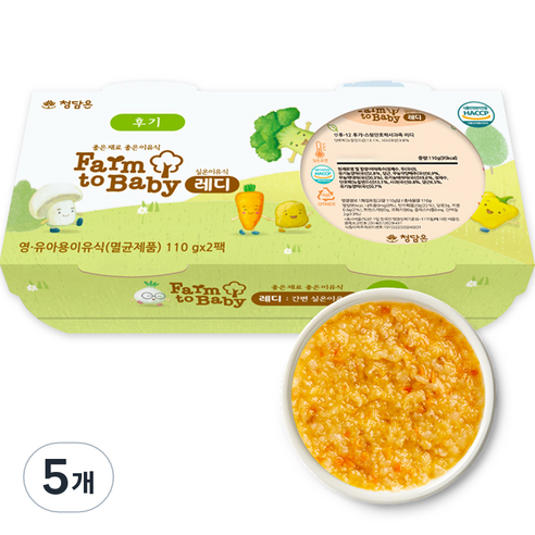 팜투베이비 레디 실온이유식 후기 스윗단호박사과죽, 단호박, 220g, 5개