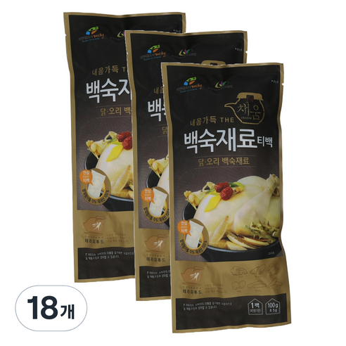 한국감초영농조합법인 내몸가득 THE채움 백숙재료 티백, 18개, 100g