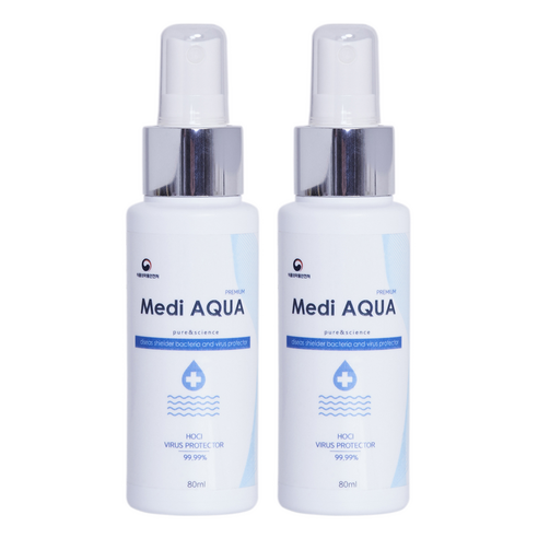 메디아쿠아 살균 소독제, 80ml, 2개