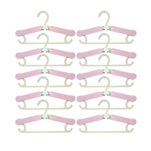 센스이따 크기 조절가능 옷걸이, 03 핑크, 10개