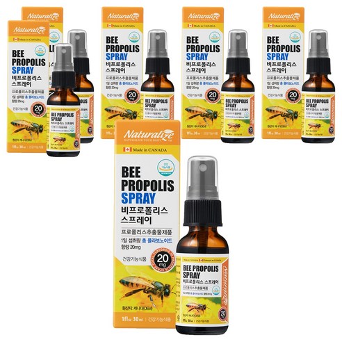 네추럴라이즈 비프로폴리스 스프레이, 30ml, 6개