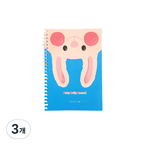 제이밀크 애착인형 수유일지, 아기토끼, 3개