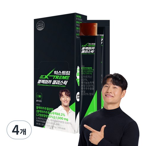 익스트림 블랙마카 젤리스틱 10p, 4개, 200g