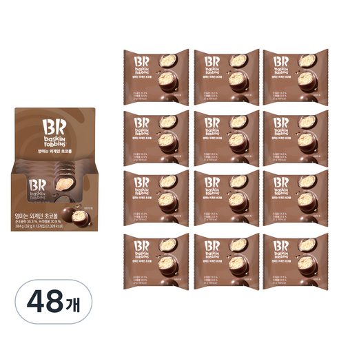 배스킨라빈스 엄마는 외계인 초코볼, 32g, 48개