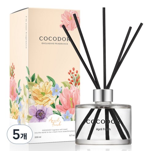 코코도르 디퓨저, 에이프릴프레쉬, 200ml, 5개