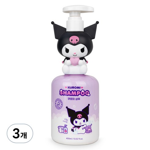 아텍스 쿠로미 약산성 샴푸 사과향, 400ml, 3개