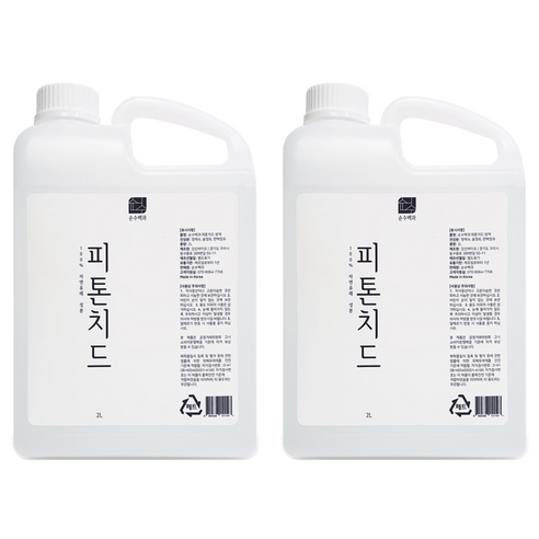 순수백과 피톤치드 대용량 리필, 2000ml, 2개