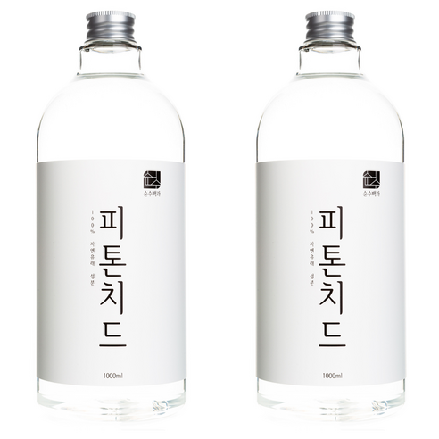 순수백과 피톤치드 대용량 리필, 1000ml, 2개