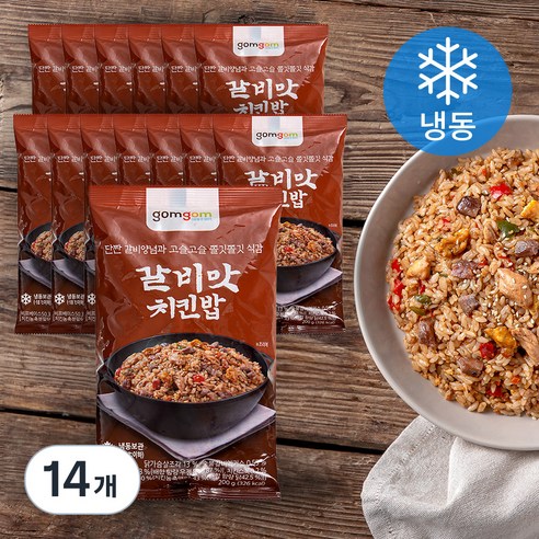 곰곰 갈비맛 치킨밥 (냉동), 200g, 14개