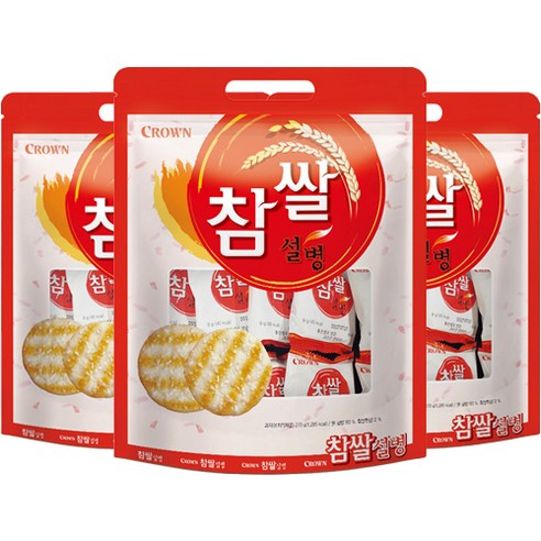 크라운 참쌀설병, 270g, 6개
