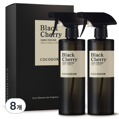 코코도르 섬유탈취제 블랙체리 본품, 500ml, 8개
