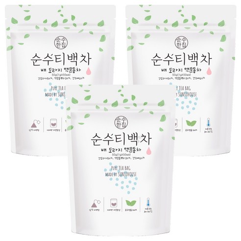 순수한집 배 도라지 맥문동차, 1g, 50개입, 3개