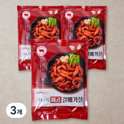 곰곰 마포식 매콤 갈매기살, 1kg, 3개
