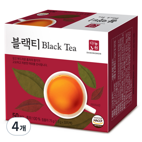 다농원 블랙티, 1.5g, 4개, 50개입