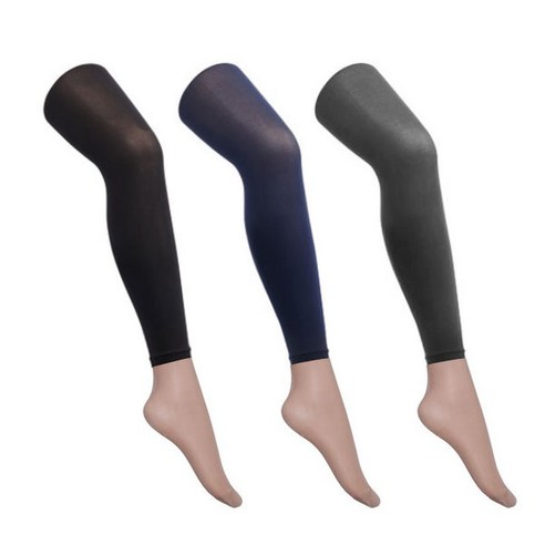 두발로 여성용 서포트 80D 레깅스 무발 3p