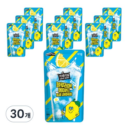 까페리얼 블루레몬에이드, 230ml, 30개