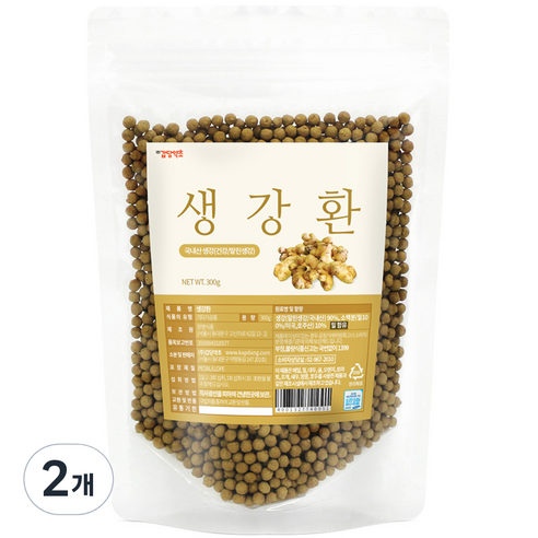 갑당약초 생강 환, 2개, 300g