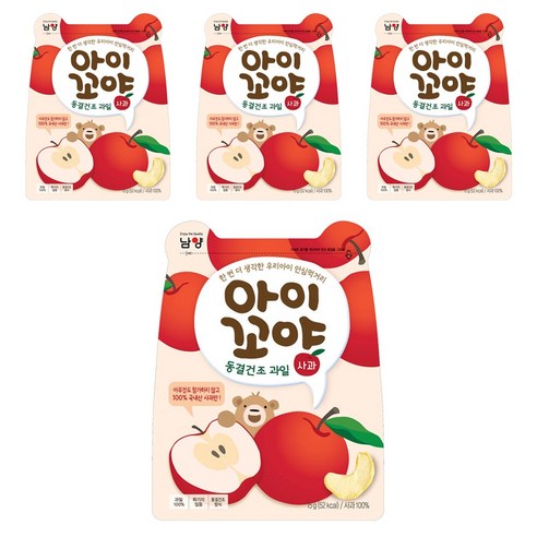 아이꼬야 남양유업 동결건조 과일칩, 15g, 4개