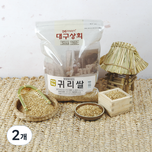 대구상회 불릴필요없는 귀리쌀, 2kg, 2개