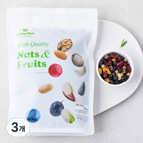 그린너트 베리믹스, 500g, 3개