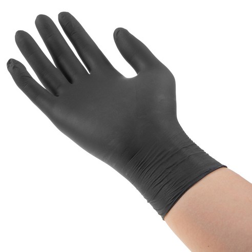 안전과 실용성을 겸비한 코멧 니트릴장갑 블랙