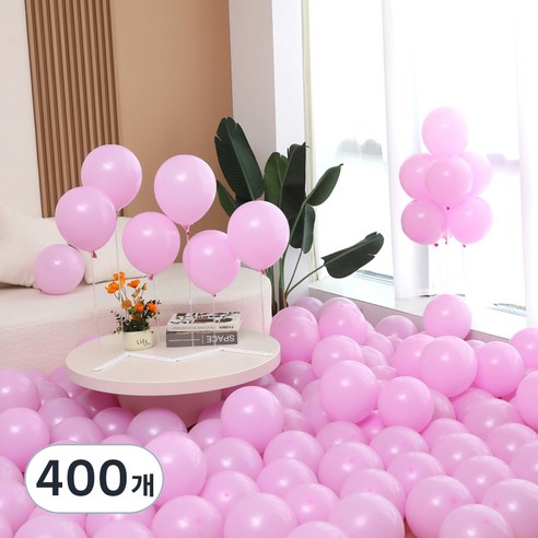 피앤비유니티 마카롱 라운드 풍선 25cm, 12 바이올렛, 400개