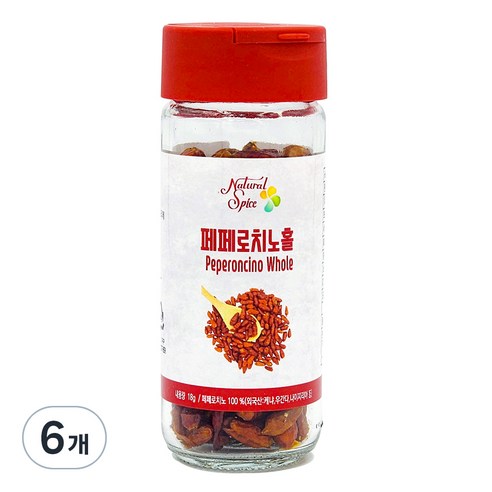 내츄럴스파이스 페페로치노 홀, 18g, 6개