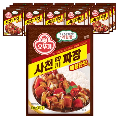 오뚜기 사천짜장 과립형 매콤한맛, 100g, 20개