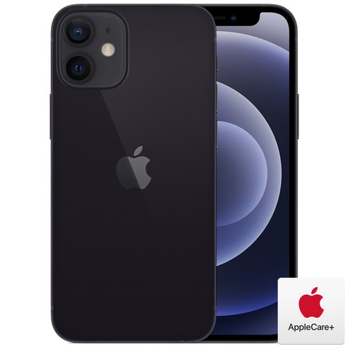 Apple 아이폰 12 Mini, 알뜰폰, Black, AppleCare+포함, 256GB