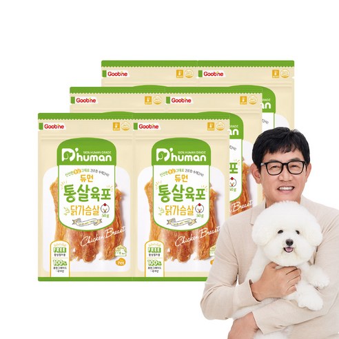 듀먼 통살육포, 닭가슴살, 50g, 6개