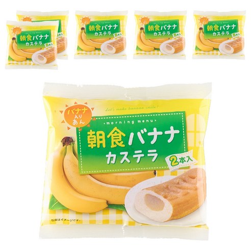 리마 바나나 카스텔라 빵, 80g, 6개