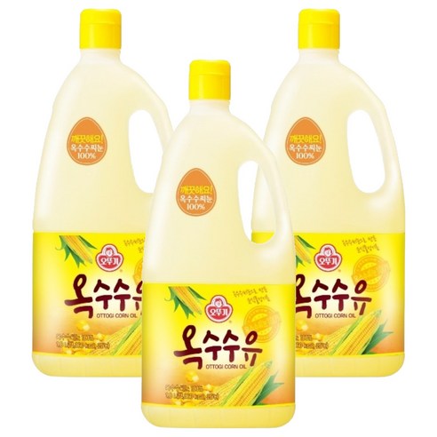 오뚜기 옥수수유, 3개, 1.8L