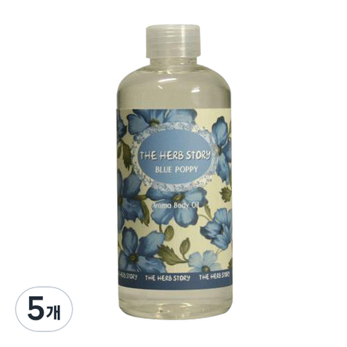 더허브스토리 바디오일 블루퍼피, 300ml, 5개