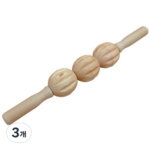 편백아트 프리미엄 편백 호두 마사지기, 3개