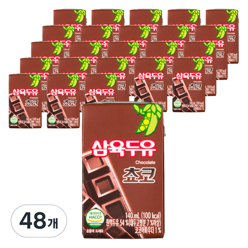 삼육두유 쵸코, 140ml, 48개