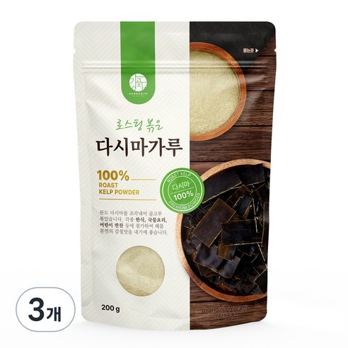 강고집 로스팅 볶은 다시마가루, 200g, 3개