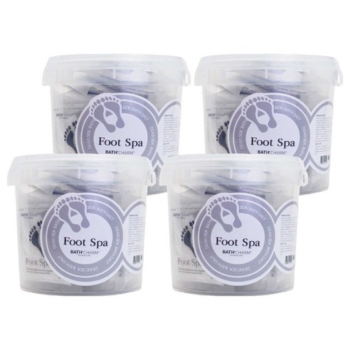 바스참 풋스파 족욕제 내추럴 25p, 750g, 4개