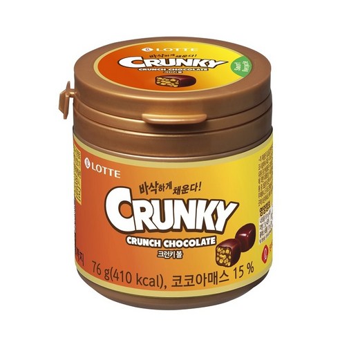 롯데 크런키볼, 76g, 1개