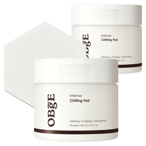 OBge 인텐스 칠링 패드 160ml, 2개, 70매입