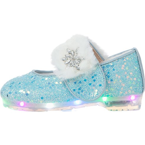 눈부신 겨울 보석: 어린이를 위한 오즈키즈 겨울눈송이 LED 페이크퍼구두