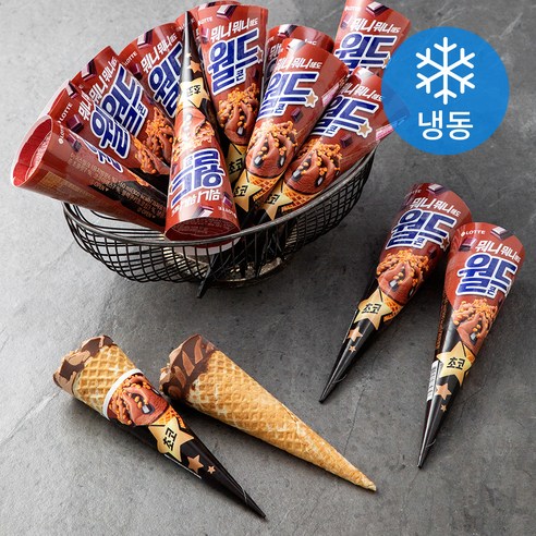 월드콘 초코 아이스크림 (냉동), 160ml, 24개